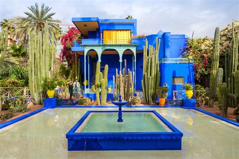 marrakech garden yves saint laurent|jardin majorelle photos.